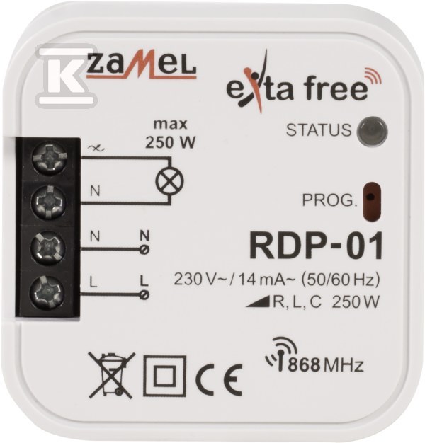 1-channel radio dimmer type: RDP-01 - EXF10000021